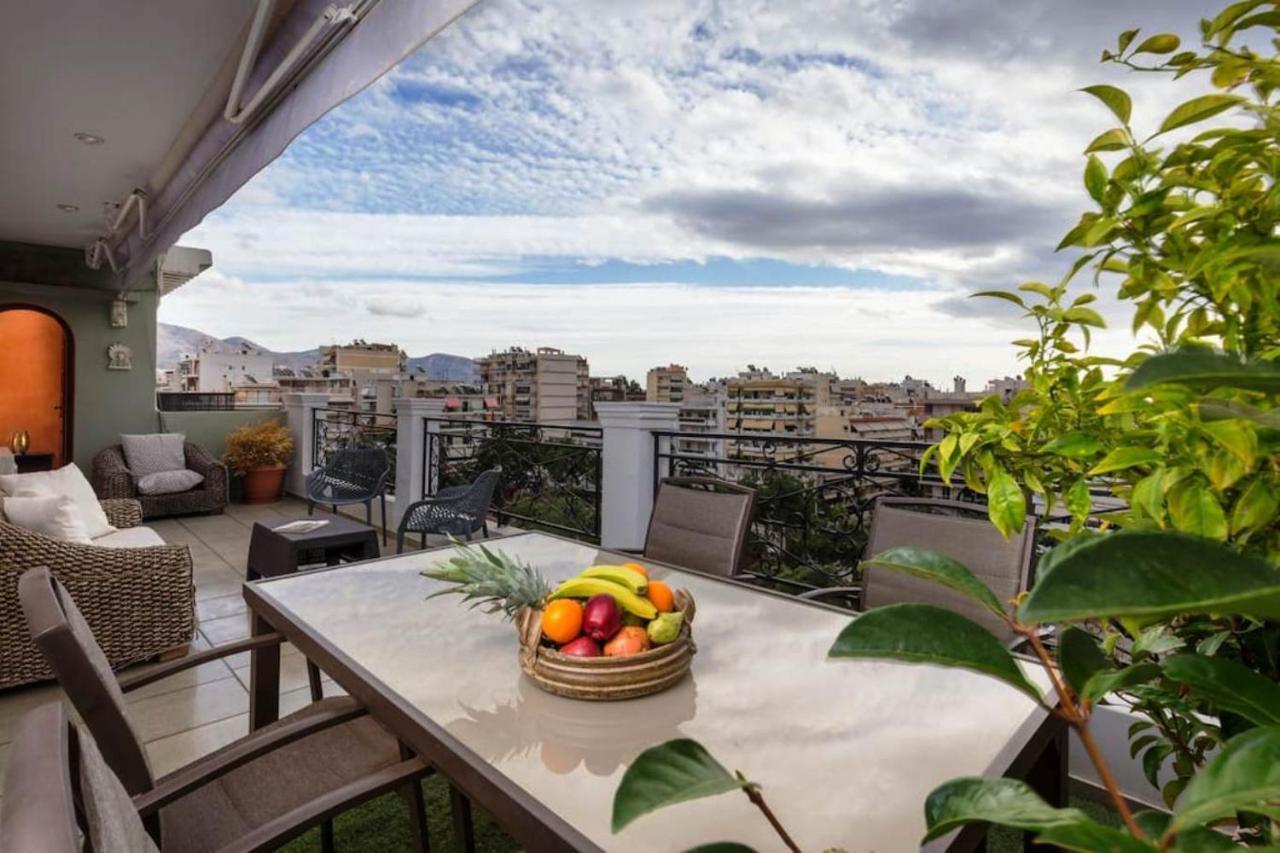 165 Sm Penthouse Maisonette Apartment Athene Buitenkant foto
