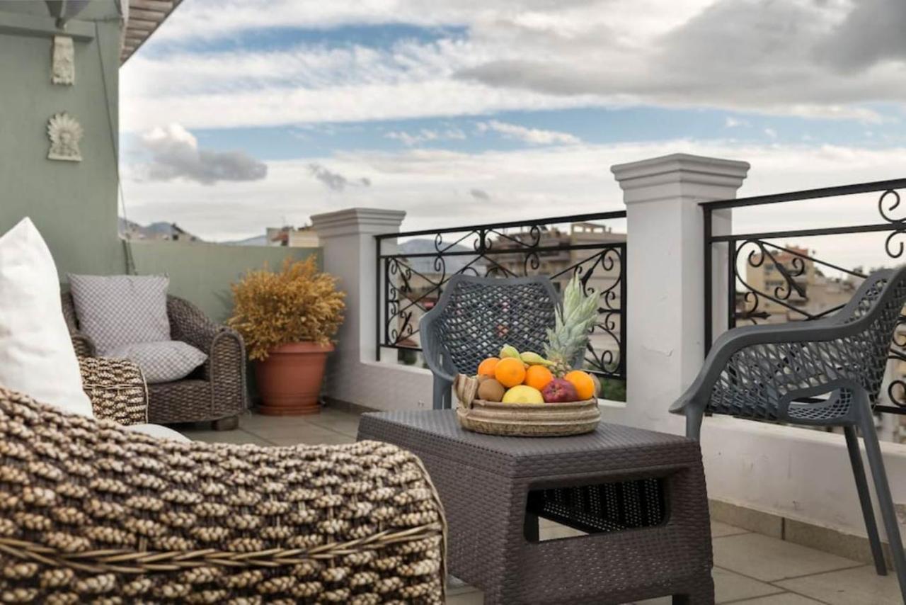 165 Sm Penthouse Maisonette Apartment Athene Buitenkant foto